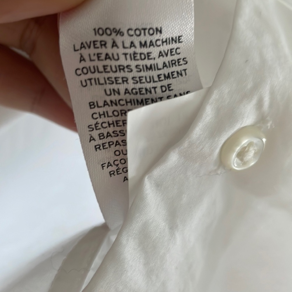 *FREE WITH PURCHASE* White button up collared shirt - Picture 11 of 11